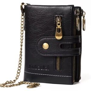 Elegant Black Leather Men & women Bag